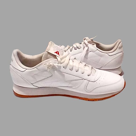 Reebok Mens Classic Leather Sneakers Size 13 Running Gym Workout Gum Sole GT0952 - Picture 3 of 6